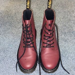 Red doc martens women’s